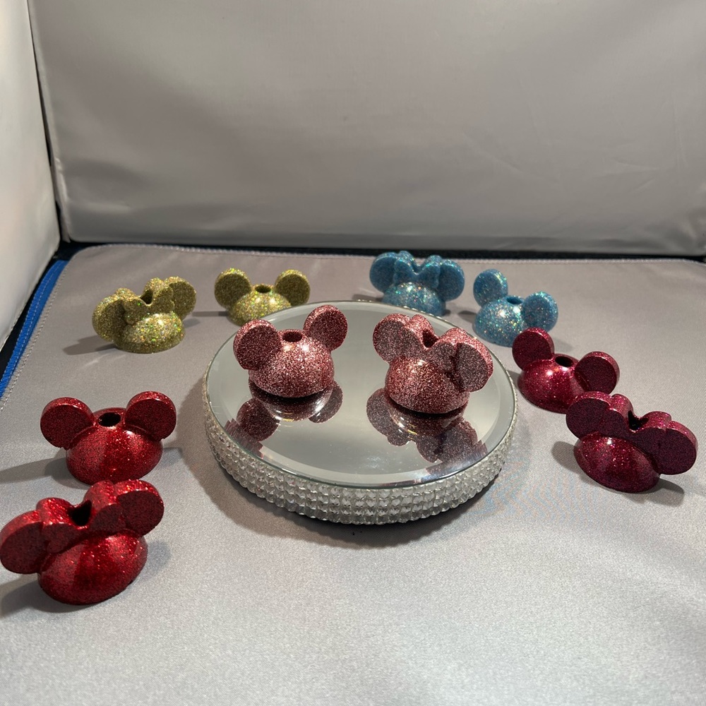 Mouse Straw Topper Set